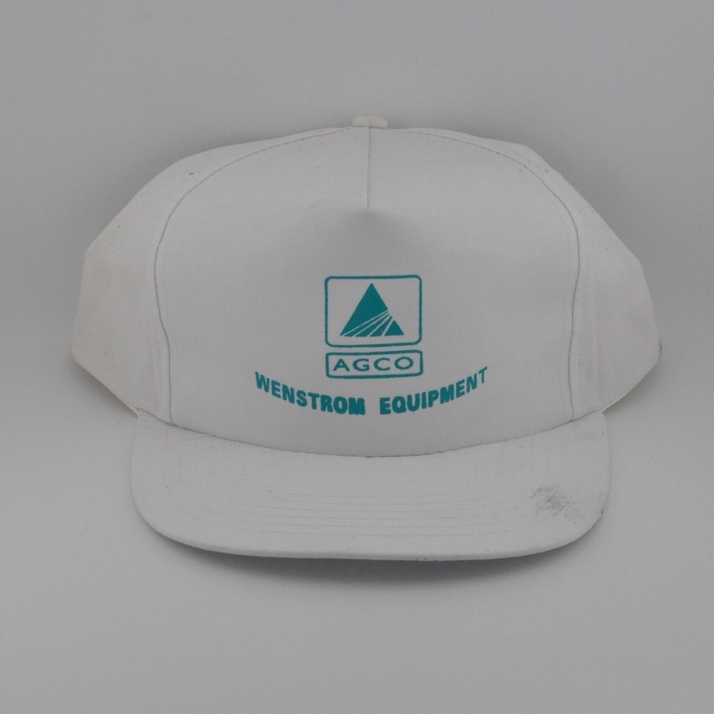 Headline Headwear AGCO‎ Wenstrom Equipment Hat OSFM White Fair Vintage Snapback